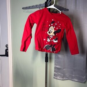 Disney Red Minnie Mouse Long Sleeve Shirt